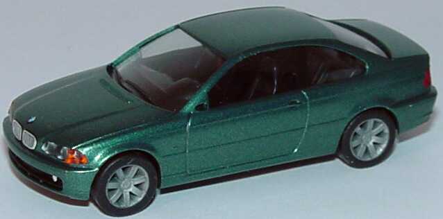 Foto 1:87 BMW 328i Coupé (E46) grünmet., BMW-Embleme aufgedruckt herpa 032735