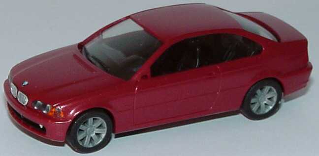 Foto 1:87 BMW 328i Coupé (E46) rotmet., BMW-Embleme aufgedruckt herpa 032735