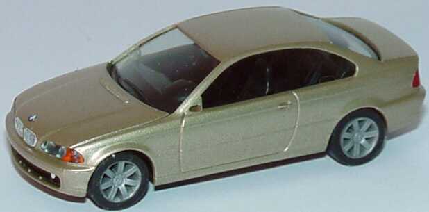 Foto 1:87 BMW 328i Coupé (E46) sandgelbmet., BMW-Embleme aufgedruckt herpa 032735