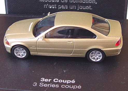 Foto 1:87 BMW 328i Coupé (E46) sandgelb-met. Werbemodell herpa 80419423119