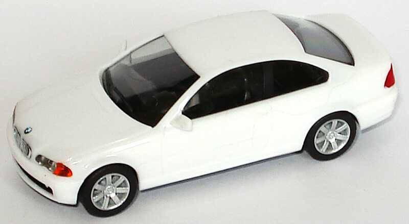 Foto 1:87 BMW 328i Coupé (E46) weiß, BMW-Embleme aufgedruckt herpa 022736