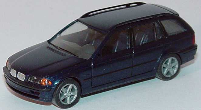 Foto 1:87 BMW 328i touring (E46) dunkelblau-met. (Bastelware) herpa 032872