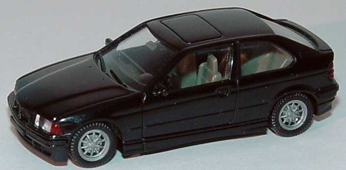 Foto 1:87 BMW 3er Compact (E36) schwarz, IA grau Wiking 1980118