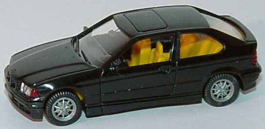 Foto 1:87 BMW 3er Compact (E36) schwarz Wiking 1980118