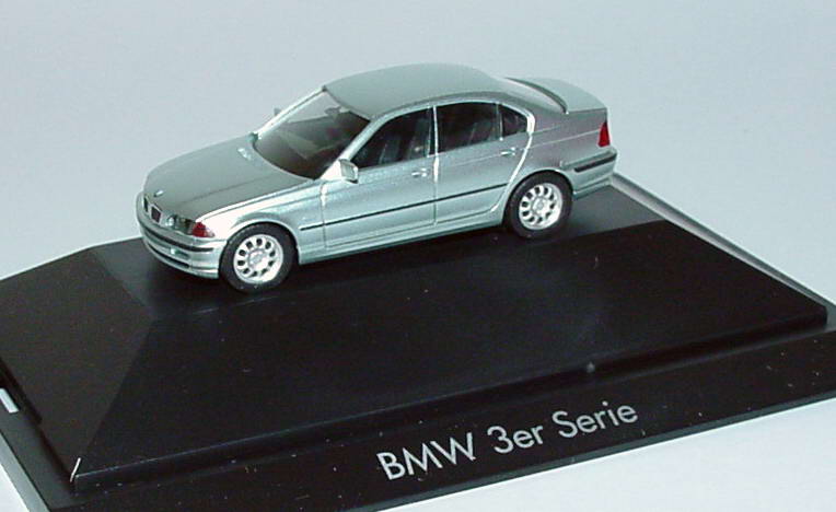 Foto 1:87 BMW 3er (E46) glaciergrün-met. herpa 101134