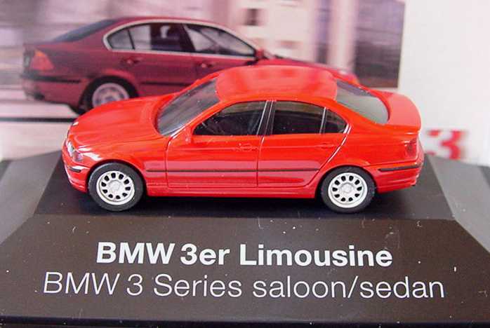 Foto 1:87 BMW 3er (E46) rot Werbemodell herpa 80419422484