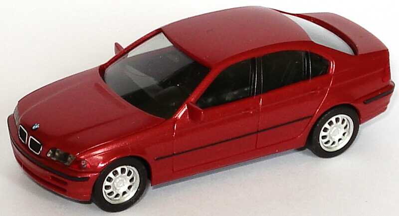 Foto 1:87 BMW 3er (E46) rot-met. (ohne PC-Box) herpa 80419421537