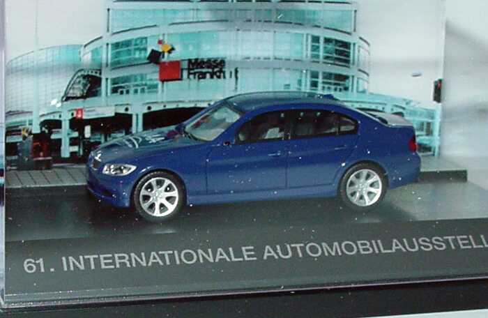 Foto 1:87 BMW 3er (E90) blau IAA - Faszination Auto, 61. International Automobilausstellung herpa 275484