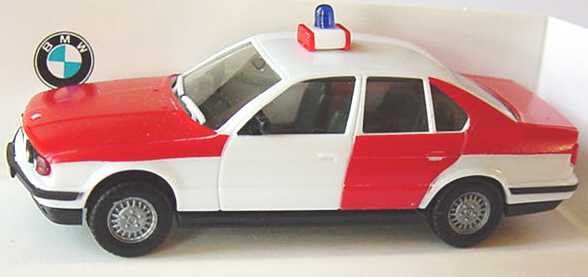 Foto 1:87 BMW 525i (E34) Feuerwehr NRW rot/weiß Werbemodell herpa 9417457