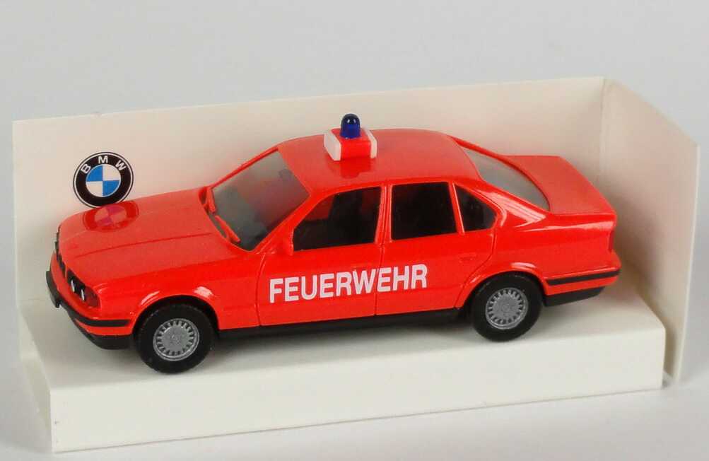 Foto 1:87 BMW 525i (E34) Feuerwehr tagesleuchtrot Werbemodell herpa 82229417333