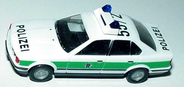Foto 1:87 BMW 525i (E34) Polizei bayrisch (Dachaufdruck 55/2) herpa 042598