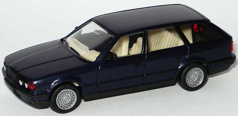 Foto 1:87 BMW 525i touring dunkelblau-met. herpa 030960