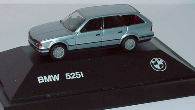 Foto 1:87 BMW 525i touring silber-met. Werbemodell herpa 82229417854