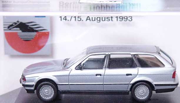 Foto 1:87 BMW 525i touring silber-met. Berlin - Hoppegarten 1993 herpa 822229417854