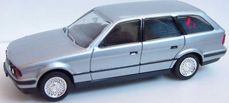 Foto 1:87 BMW 525i touring silbermet., Felgen verchromt herpa 188814