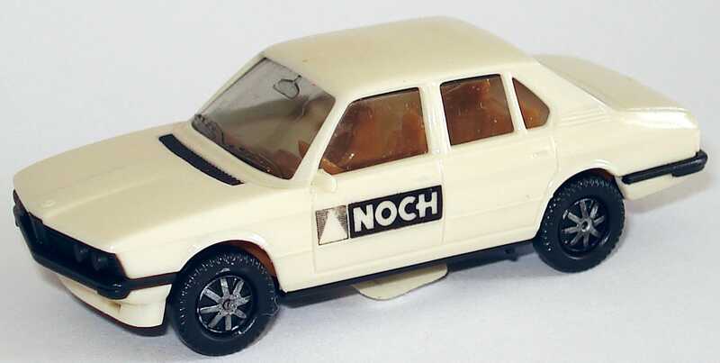 Foto 1:87 BMW 528i (E12) mit Frontspoiler altweiß NOCH herpa