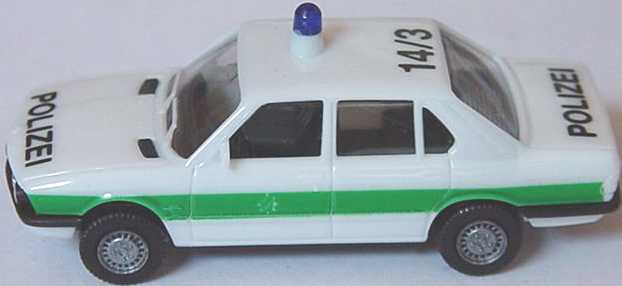 Foto 1:87 BMW 528i (E28) Polizei bayrisch 14/3 herpa 4043/06A