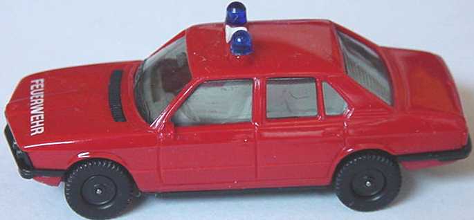 Foto 1:87 BMW 528i (E12) Feuerwehr rot (Lautsprecher weiß) herpa 4051/02A