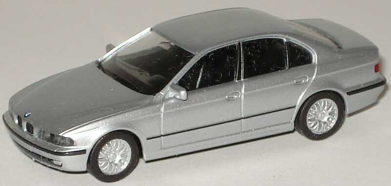 Foto 1:87 BMW 528i (E39) silbermet., weiße Blinker herpa 031929