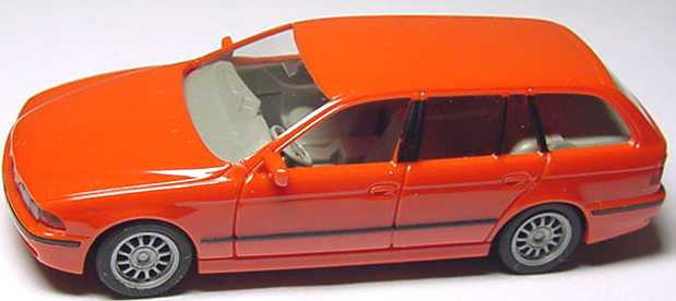 Foto 1:87 BMW 528i touring (E39) rot (ohne Dachreeling) herpa 022323