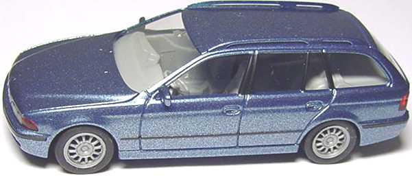 Foto 1:87 BMW 528i touring (E39) stahlblau-met. herpa