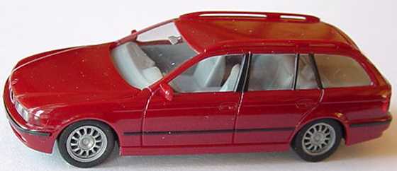 Foto 1:87 BMW 528i touring (E39) weinrot herpa