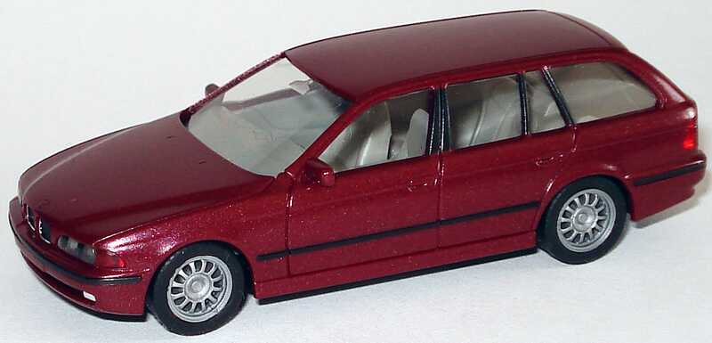 Foto 1:87 BMW 528i touring (E39) weinrot-met. (ohne Dachreeling) herpa 032322