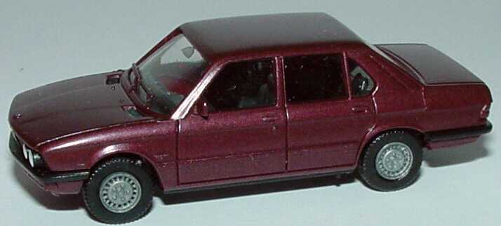 Foto 1:87 BMW 528i (E28) weinrotmet., IA schwarz herpa 3041
