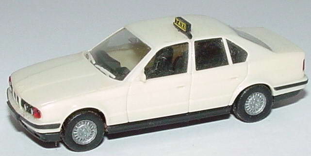 Foto 1:87 BMW 535i (E34) Taxi, Spiegel fest herpa