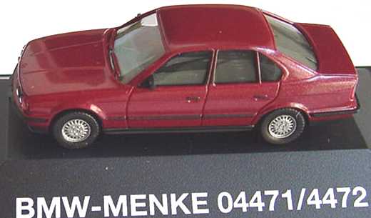 Foto 1:87 BMW 535i (E34) calypsorot-met. BMW-Menke herpa