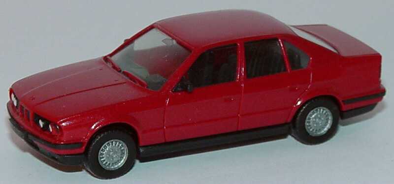 Foto 1:87 BMW 535i (E34) weinrot (Spiegel eingesetzt) herpa 020657