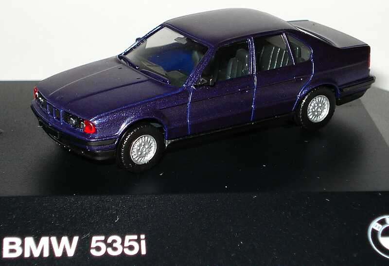 Foto 1:87 BMW 5er-Reihe (525i (E34) touring silber + 535i (E34) blaumet.)Werbemodell herpa 82229414849