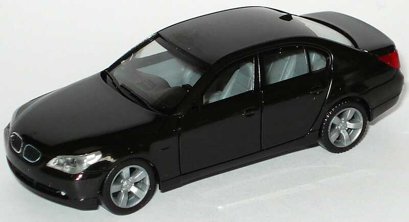 Foto 1:87 BMW 5er (E60) schwarz herpa 023191