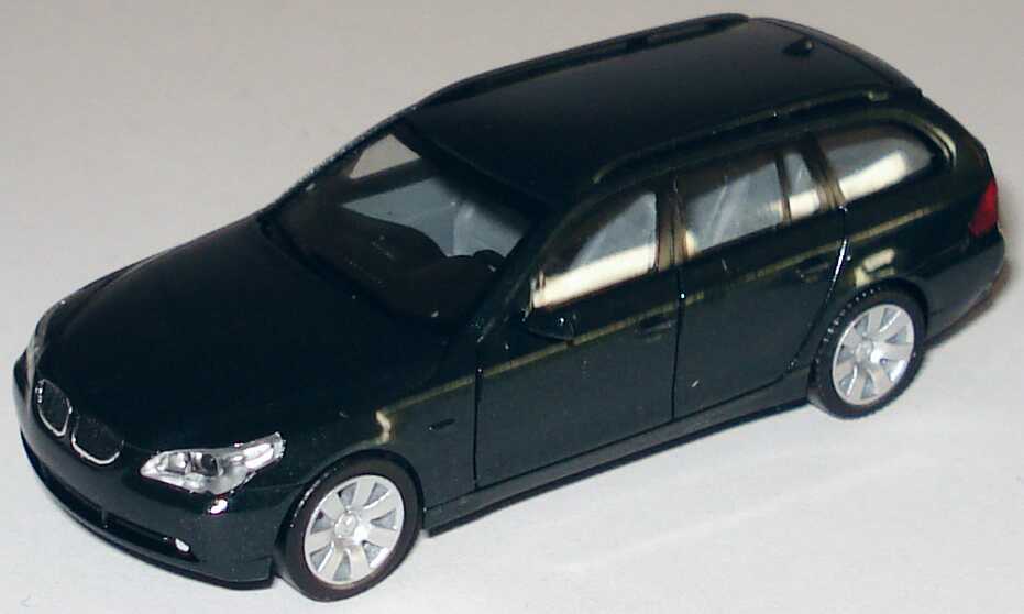 Foto 1:87 BMW 5er touring (E61) dunkelgrün-met. herpa