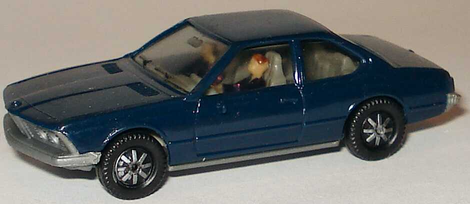 Foto 1:87 BMW 633 CSi (E24) dunkelblau, Bodenplatte grau (mit Insassen) herpa 2000