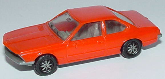 Foto 1:87 BMW 633 CSi (E24) orangerot, Bodenplatte grau, IA grau herpa 2000