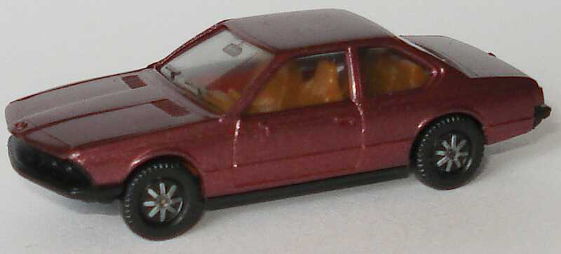 Foto 1:87 BMW 633 CSi (E24) weinrot-met. herpa 3000