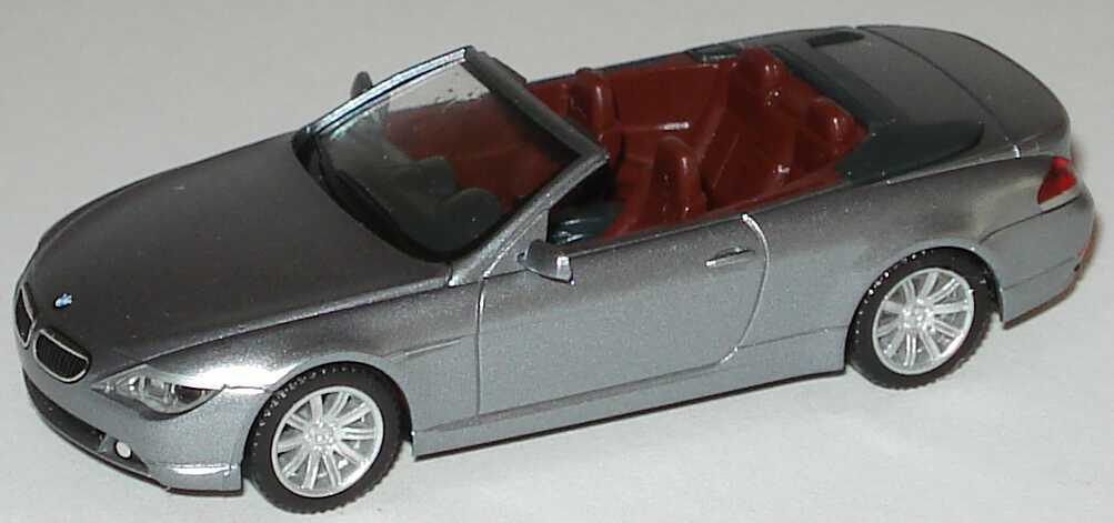 Foto 1:87 BMW 6er Cabrio (E64) silbergrau-met. herpa 80410153431