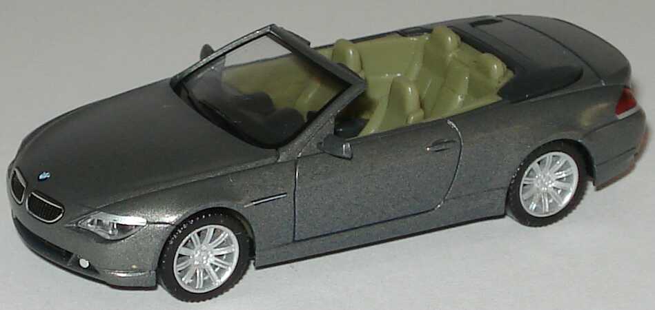 Foto 1:87 BMW 6er Cabrio (E64) stratusgrau-met. herpa 80410153430