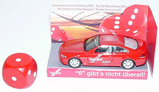 Foto 1:87 BMW 6er Coupé (E63) 21. Herpa IAA 2004 - 6 gibt´s nicht überall herpa