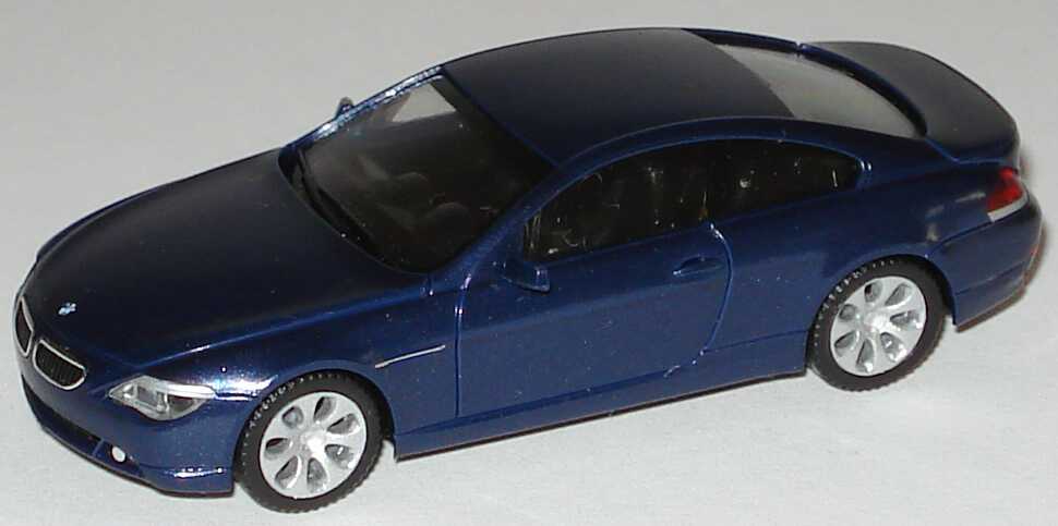 Foto 1:87 BMW 6er Coupé (E63) mystikblau-met. herpa 80410153276