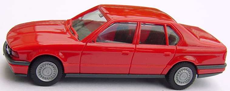 Foto 1:87 BMW 735i (E32) rot herpa 020434