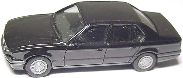 Foto 1:87 BMW 735i (E32) schwarz, Spiegel fest herpa 020434