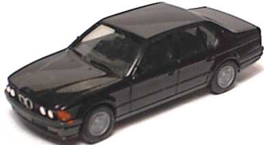 Foto 1:87 BMW 735i (E32) schwarz (bemalt) herpa