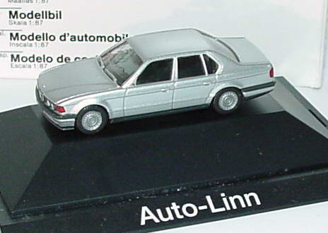 Foto 1:87 BMW 735i (E32) silber-met. Auto-Linn Werbemodell herpa