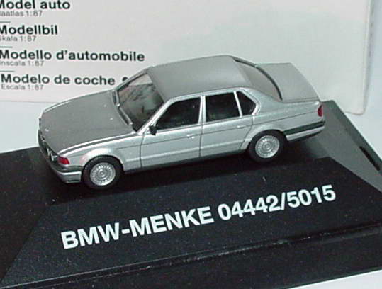 Foto 1:87 BMW 735i (E32) silber-met. BMW-Menke Werbemodell herpa