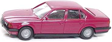 Foto 1:87 BMW 750i (E32) brombeerrot Wiking