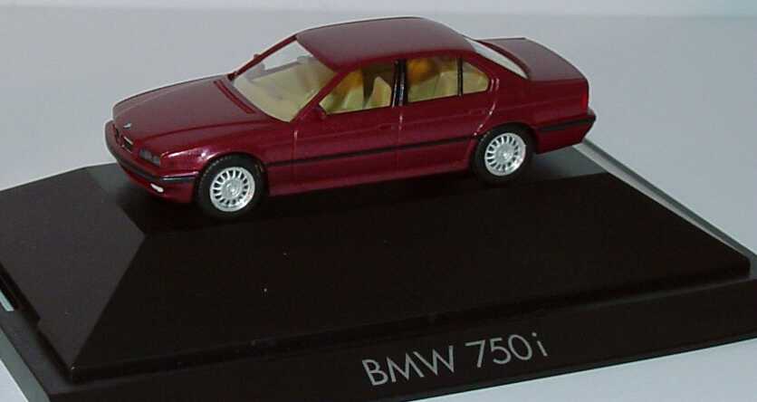 Foto 1:87 BMW 750i (E38) rot-met. herpa 100977