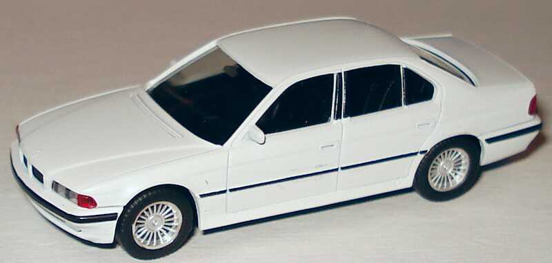 Foto 1:87 BMW 750i (E38) seidenmattweiß mit Alpina-Felgen herpa 80419420711