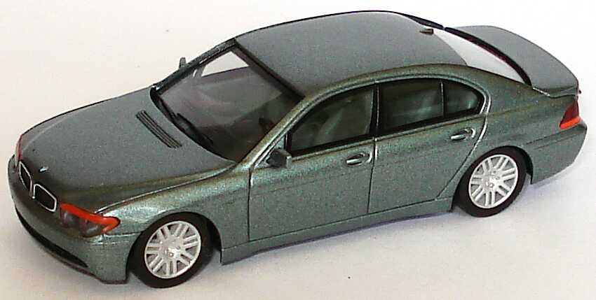 Foto 1:87 BMW 7er (E65) schiefergrün-met. (ohne Klappbox) herpa 80410027863